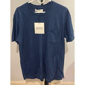 FREEMANS BLUE T SHIRT SZ LARGE
